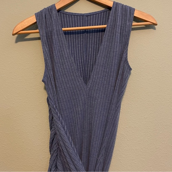 COSMOPOLITAN Dress the Population Blue Sleeveless V-Neck Wrap-Tie Knit Dress XS - Picture 3 of 10